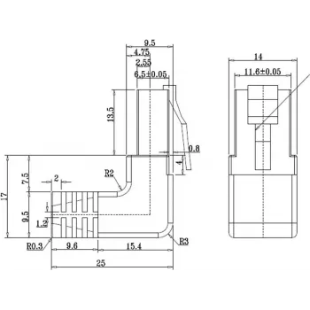 Wentronic Goobay CAT 5e patch-kaabel, 1x 90° nurga all, F/UTP, valge, 5 m, CCA vaskalumiinium, 1x RJ45 90° (8P8C) 94182