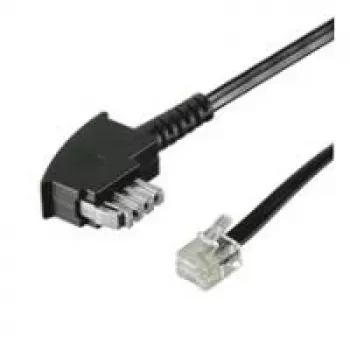 Wentronic Goobay TAE-N - RJ11/RJ14 telefonikaabel, 3 m, must 50951