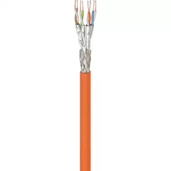 Wentronic Goobay Cat.7 S/FTP (PiMF) täisvasest paigalduskaabel, 100 m, LSZH, oranž 91888