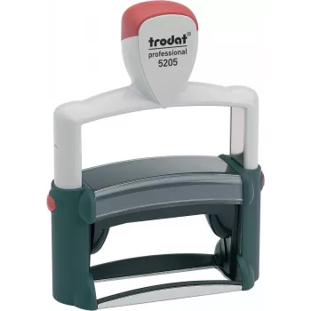 Trodat Professional 5205 isetintiv teksttempel, 6 rida, 66 x 22 mm, musta tindipadjaga