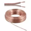 Wentronic Goobay kõlarikaabel läbipaistev CU, 10 m rull, 2 x 2,5 mm² 15130