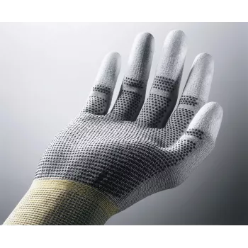 Uvex Unipur Carbon nailonist kootud kaitse-töökindad, suurus 10, hall/must, PU peopesakattega, antistaatilised 6055610