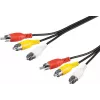 Wentronic Goobay RCA ühenduskaabel 5 m, 3x RCA isane - 3x RCA isane 50383