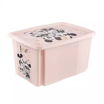 keeeper hoiukarp Karolina Minnie, 45 liitrit, virnastatav ja pesastatav kaanega karp, polüpropüleen, Nordic Pink, 1 tk 1223958124700