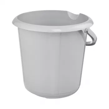 keeeper mika eco ümmargune puhastusämber, 10 liitrit, kivihall, 100% taaskasutatud plast, ergonoomiline käepide 1171015000000