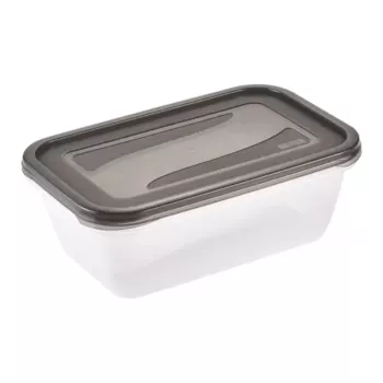 keeeper fredo fresh toiduhoidmisnõude komplekt, 2 x 3,3 L, ristkülikukujuline, läbipaistev hallide kaantega 3068082700000