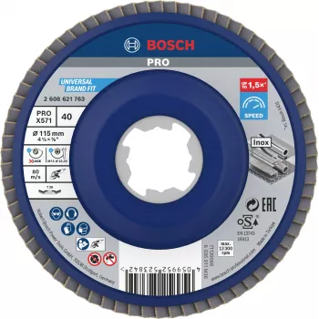 Bosch X-LOCK lamellketas 115 mm G 60 metallile, nurga all, X571 Best for Metal 2608621763