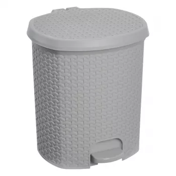 keeeper tjark pedaaliga prügikast 21 L Nordic Grey rattan-mustriga 1030413000000