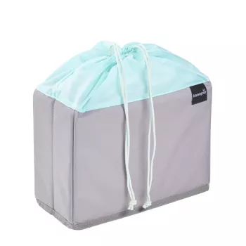 keeeper nea puu- ja köögiviljade hoiukott, 9 liitrit, hall/akvamariin, pingutusnööriga, kokkupandav, toiduohutu, 1 tk 1229562400000
