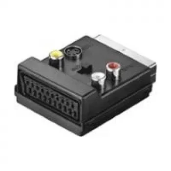 Wentronic AVK 198 SCART 3x RCA/S-Video adapter, must 50312