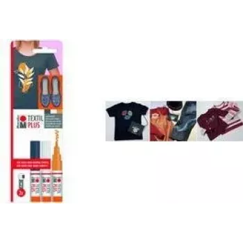 Marabu Textil Painter Plus kangamarkerite komplekt, 3 mm ümar ots, erinevad värvid, 3 tk 0118000000081