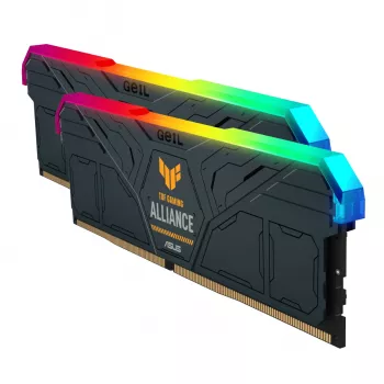 GeIL Gemini TUF RGB 32GB DDR5 6000MHz lauaarvuti mängumälu komplekt (2 x 16GB) – hall