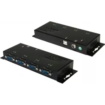 EXSYS EX-1334HMV-2 4-pordiline USB 2.0 - RS-232 jadaadapter metallkorpusega