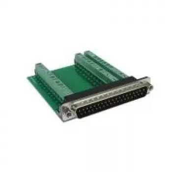 EXSYS EX-49035 D-SUB 37-pin isane 39-pooluseline kruviklemmliist adapter, roheline/hõbedane
