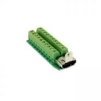 EXSYS EX-49065 adapter, 19-kontaktiline HDMI pesa – 20-kontaktiline klemmiplokk