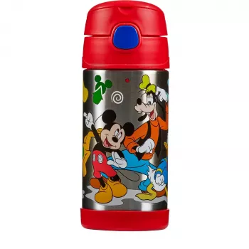 THERMOS FUNTAINER isoleeritud joogipudel kõrrega, Disney Mickey, 0,35 L, roostevaba teras, PP kaas 4113.411.035