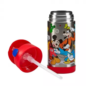 THERMOS FUNTAINER isoleeritud joogipudel kõrrega, Disney Mickey, 0,35 L, roostevaba teras, PP kaas 4113.411.035