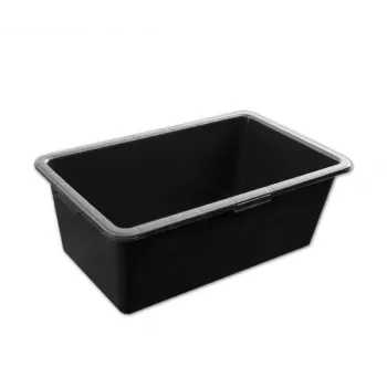 Bradas KTKP60 PVC mördi segamise vann 60L must profileeritud äärtega