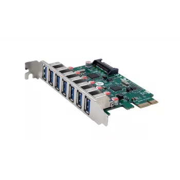 EXSYS USB 3.2 Gen 1 PCIe kaart 7 pordiga (VIA kiibistik) EX-11088-2