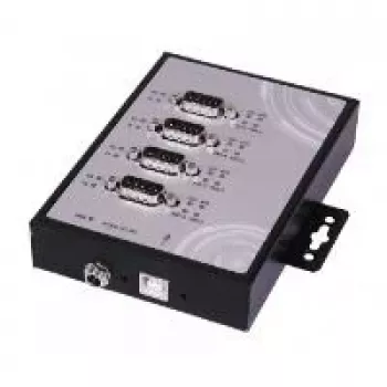 EXSYS EX-1344HMV tööstuslik 4-pordiline USB 2.0 jaotur, metall, DIN-liinile/seinale kinnitatav, 7-24V DC, ESD- ja liigpingekaitse