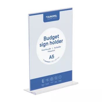EUROPEL Budget lauahoidik DIN A5, kahepoolsne, polüstüreen, läbipaistev 351006