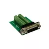 EXSYS EX-49015 D-SUB 15-pin isane 16-pin kruviklemmli plokk-adapter, roheline/hõbedane