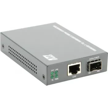 KTI Networks KGC-300 Gigabit Ethernet meediakonverter, RJ45 SFP-ks, multimode/üksikmood