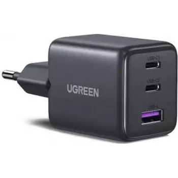 UGREEN 30W 3-pordiline GaN II kiire seinatäitja USB-A ja 2 x USB-C must (55536)