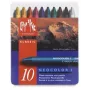 Caran d'Ache Neocolor I vahapastellid, 10-osaline komplekt, ümarad, paberkaitseümbrises, ühtlased värvid 7000.310
