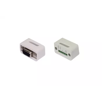 EXSYS EX-47995 9-pin D-SUB to 5-pin klemmliist seriaaladapter, valge