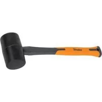 Bradas kummivasar 450 g Antratsiit/Oranž 340 mm klaaskiust käepide libisemiskindel TPR käepide DIY-HF6045