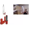 RAADHUIS käsitsi venekile dosaator, punane/hall plast, 2-osaline, rullidele kuni 500 mm laius, 38-76 mm südamik (RD-351196)