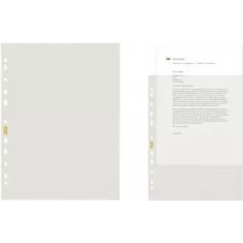 ELBA taaskasutatud A4 poolläbipaistvad dokumendikiled, 0,08 mm PE, ülalt avatav, 50 pakis