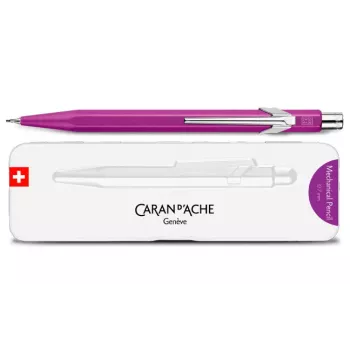 CARAN D'ACHE 844 Colormat-X mehaaniline pliiats 0,7 mm, violetne satiin-alumiiniumist kuusnurkne korpus 844.605