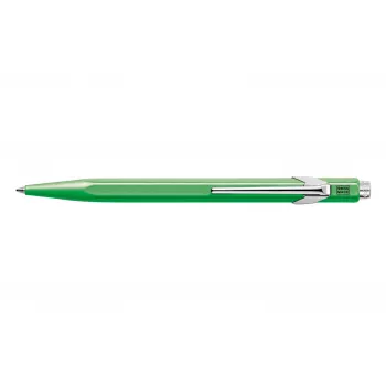 Caran d'Ache 849 PopLine Fluo pastapliiats - fluorestseeruv roheline korpus, sinine keskmine tint 849.230