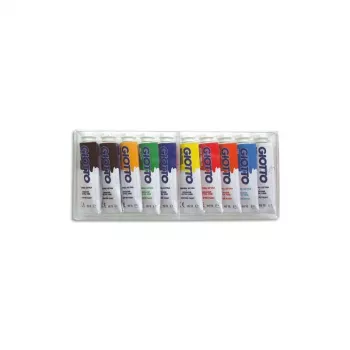 GIOTTO Extra Fine guaššvärvide komplekt, 10 x 10 ml alumiiniumtuubid, erinevad värvid F30190000