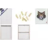 KANGARO K-820021 3D-alusraami lõuend, 500 x 600 mm, 37 mm sügav serv, 100% puuvill 380 g/m², 3-kihilise kruntiga, valge, 1 tk