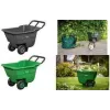 Bradas HANDY-GO aiatõstuk 90 L roheline, 150 kg kandevõime, plastikust kast, terasraam, pneumaatiline ratas TQ-WB090GR