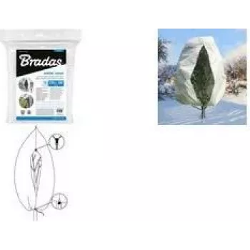 Bradas talvine katteloor taimedele, 760 mm läbimõõt, valge, 1,2 x 1,8 m, 50 g/m², 1 tk AWWC503120180