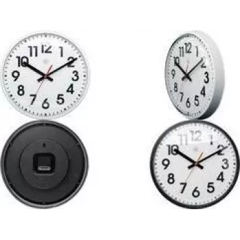 NEXTIME NXT kvartsseinakell 260 mm must korpus valge sihverplaat 7308ZW