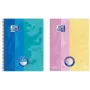 Oxford Collegeblock DUO Touch A4+ roosa/kollane - 80 lehte joonitud pehme puutega kaanega 400207175