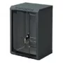 Triton 10 inch seinale kinnitatav kapp 6U 300mm sügav, klaasuks, must RAL 9005 RBA-06-AS3-BAX-C1
