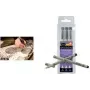 SAKURA Pigma Micron peenikeste viltpliiatsite komplekt, 3 musta pliiatsit (0,20, 0,25, 0,35 mm), veekindel ja pleegikindel pigmenditint, arhiivikvaliteet XSDK3FD