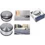 Kangaro K-11000 kroomitud metallist uksepeatus, 100 mm läbimõõt, 45 mm kõrgus, 1,25 kg