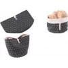 Metaltex kokkupandav leivakorv, 100% puuvill, must/ beež, nööpkinnitus, 1 tk 239250000
