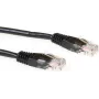 ACT IB9901 Cat6 U/UTP võrgukaabel, 1m, must