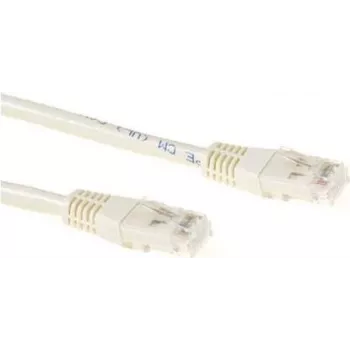 ACT Cat6a U/UTP paigalduskaabel, 0,25m, elevandiluu, RJ45, 10Gbps, 500MHz IB3352