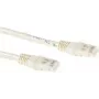 ACT Cat6a U/UTP paigalduskaabel, 0,25m, elevandiluu, RJ45, 10Gbps, 500MHz IB3352