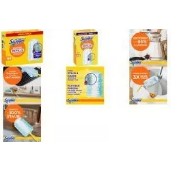 Swiffer Dust Magnet riidest täiteosad - 4 pakk | Elektrostaatilised kuivad tolmuimejad riidest Swiffer Duster käepidemele 8700216676663