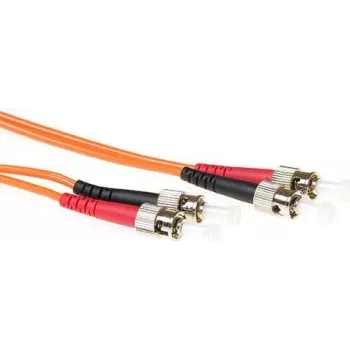 ACT 0,5m LSZH Multimode 62,5/125 OM1 Fiiber-paigalduskaabel Duplex ST/ST (RL1000)
